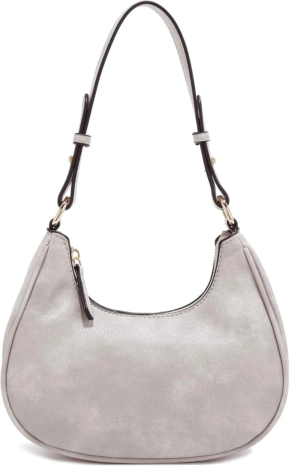 LA TERRE Small Crescent Shoulder Bag Under the Arm Purse Handbag for Women