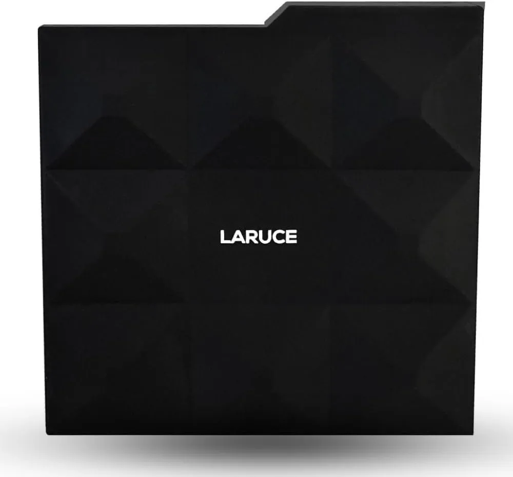 Laruce Compact Mirror, Dual-Sided with 5X Magnification, Travel-Friendly Makeup Essential, 3" W x 3.25" L (Folded)