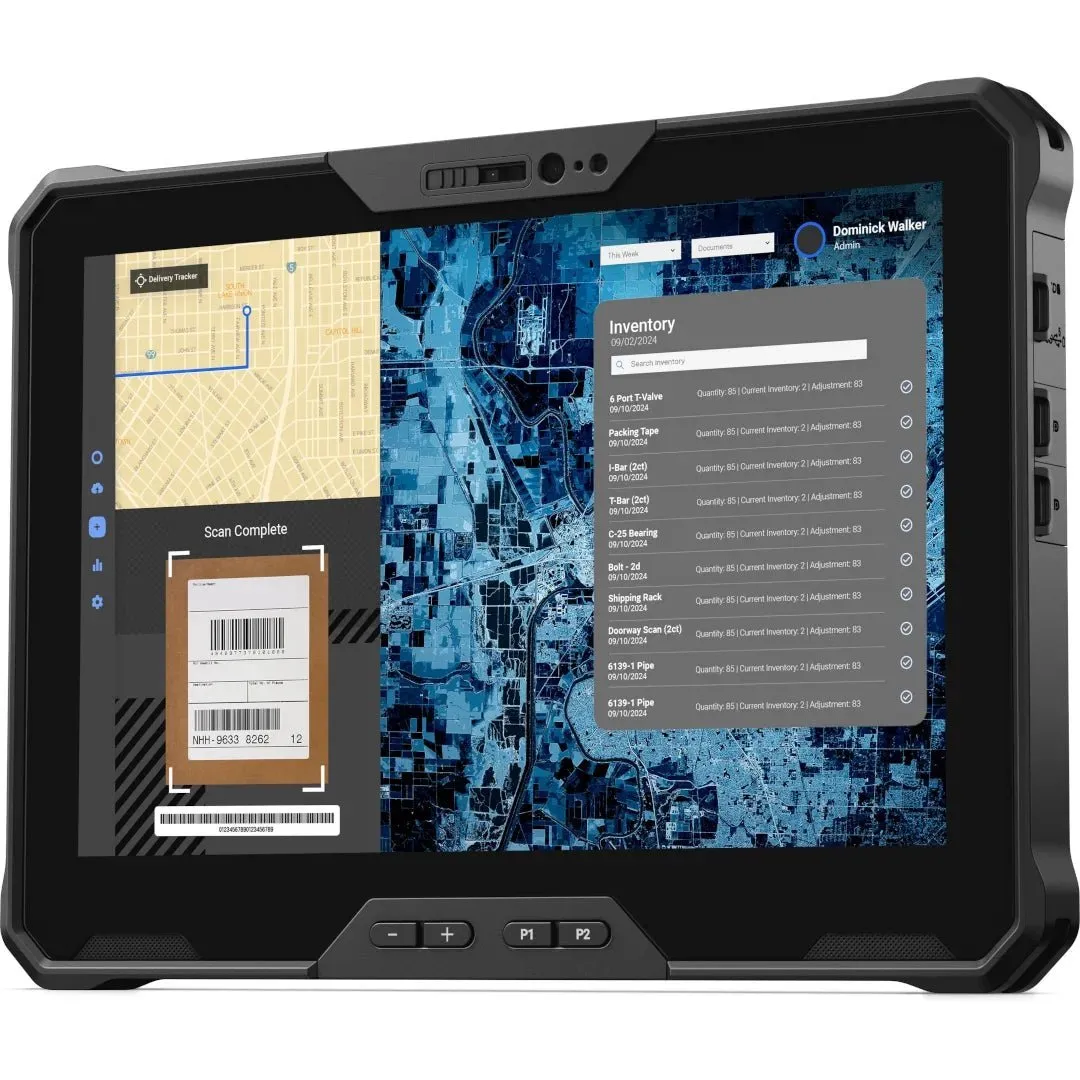 Latitude 7030 Rugged Extreme Tablet, Intel Core i5-1240U, 10.1 inch FHD  1000-nits Display, 8GB, 256GB SSD, Barcode, Internal Battery, Windows 11 Pro.