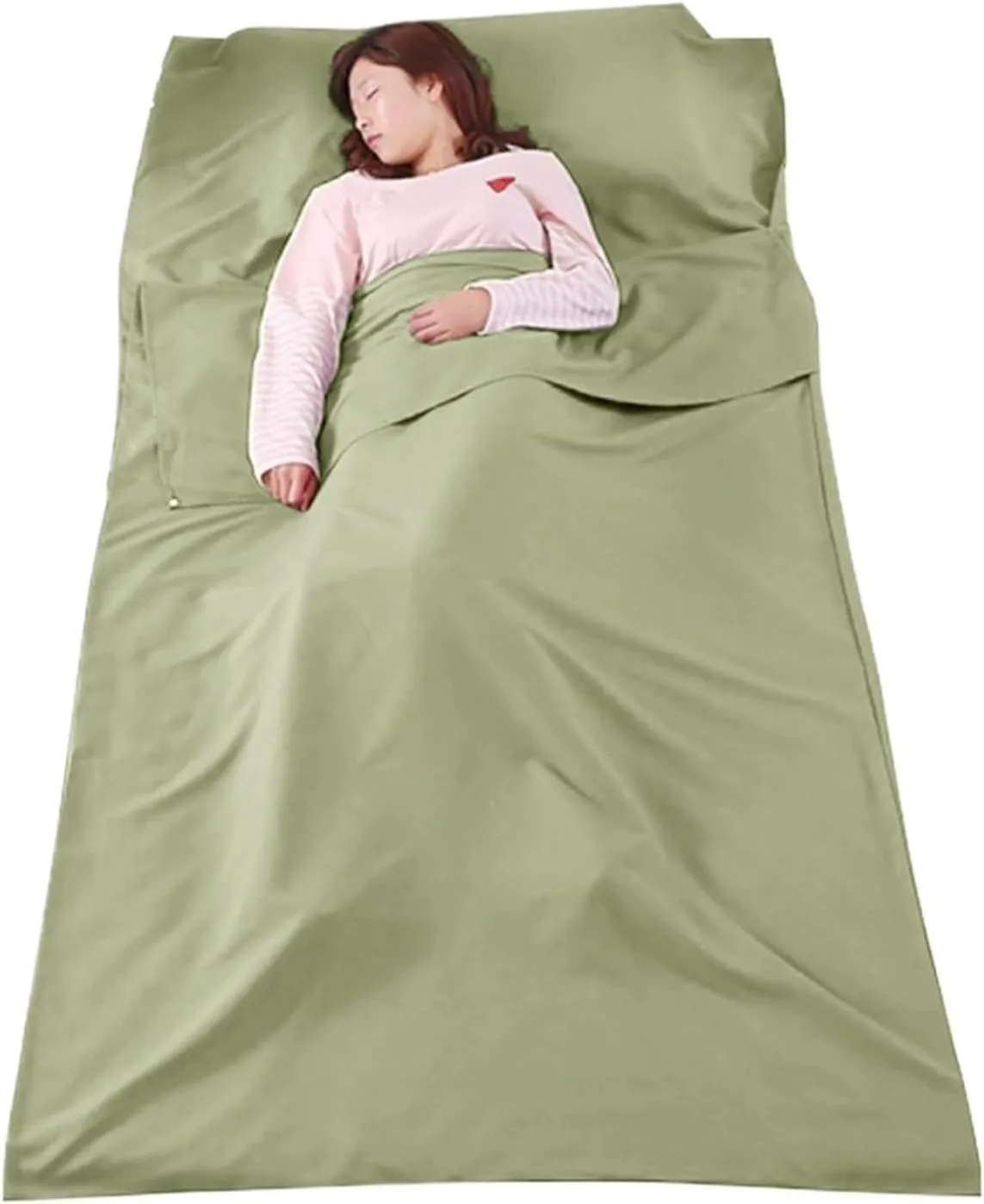 Lightweight Sleeping Bag Liner Sleeping Sack Outdoor Hotel Travel Sheet Camping Mat Equipment