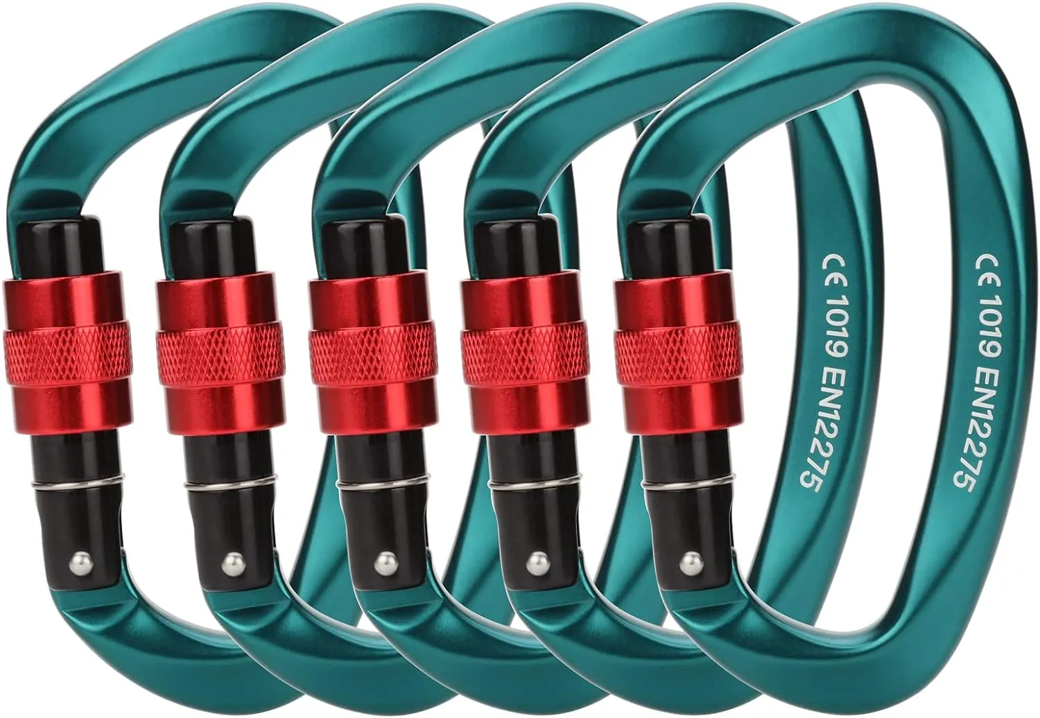 Locking Carabiner - 25kN 5600lb Climbing Carabiner Screw Gate D Shape Carabiner