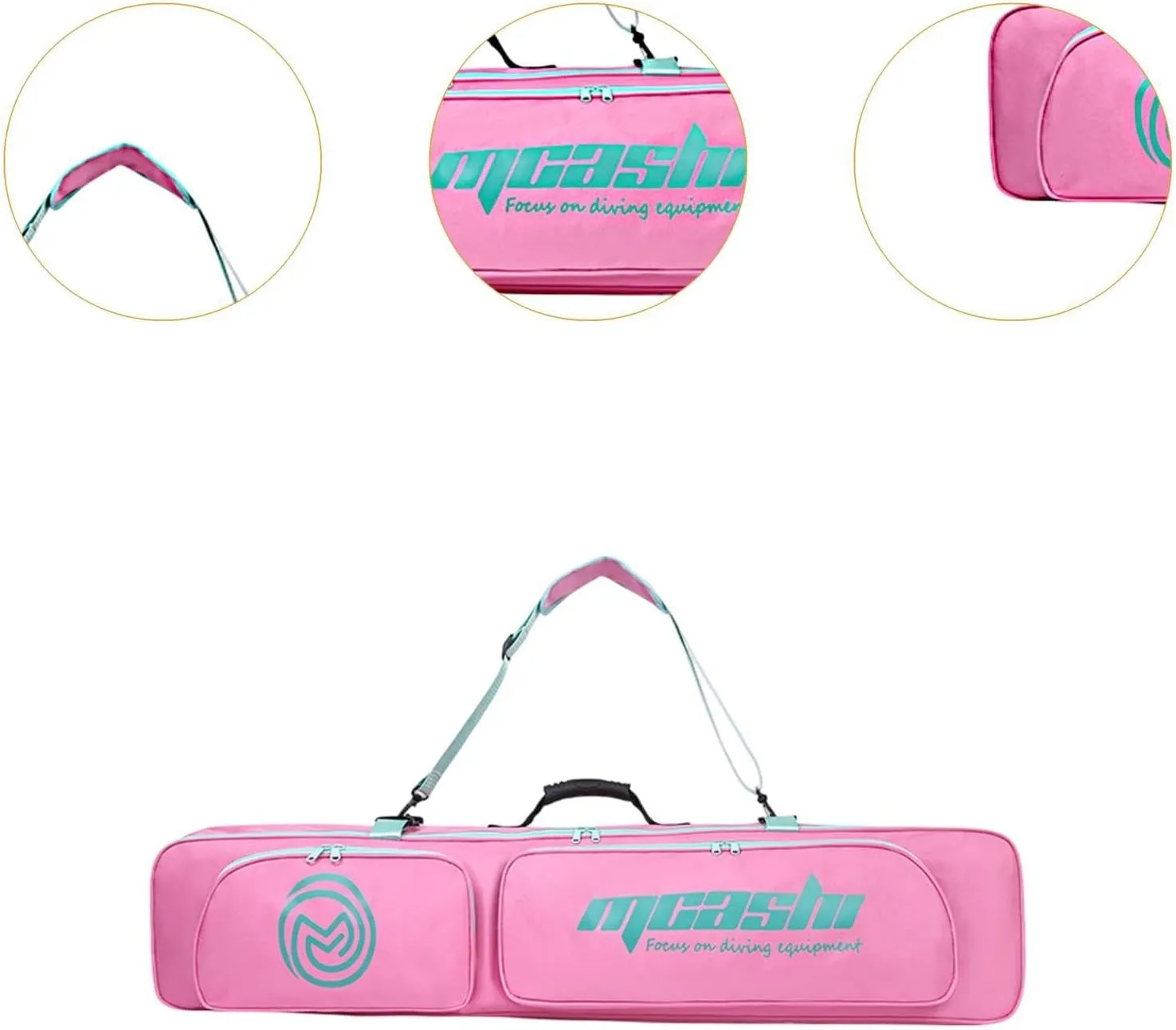 Long Fins Bag Scuba Diving Gear Storage Easy Carry with Shoulder Strap Handbag Tote for Spearfishing Snorkel Freediving Beach