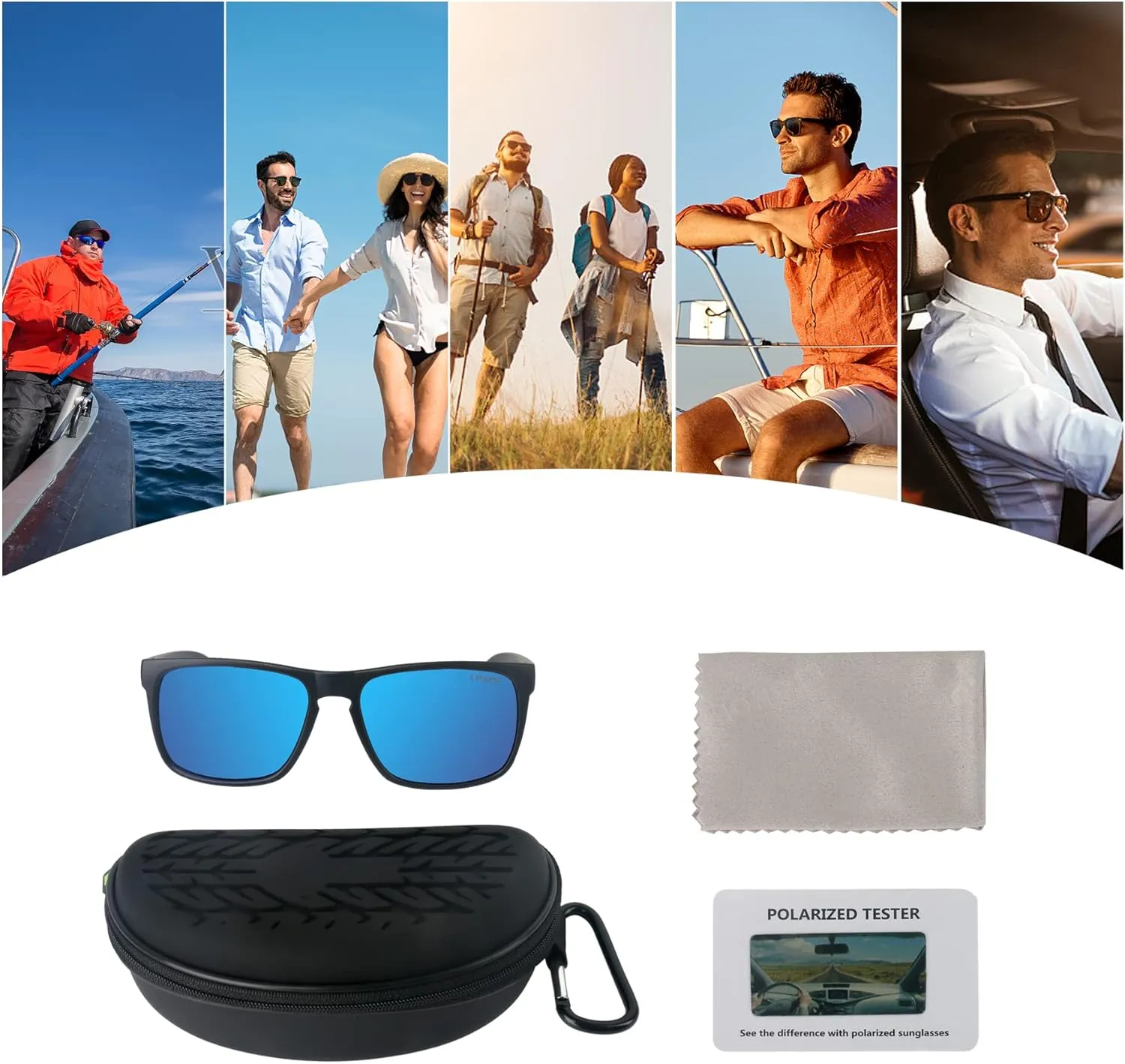 LTOHOE Polarized Sunglasses Womens Mens, Fishing Driving UV Protection, Lentes de Sol para Hombre Gafas de Sol para Mujer