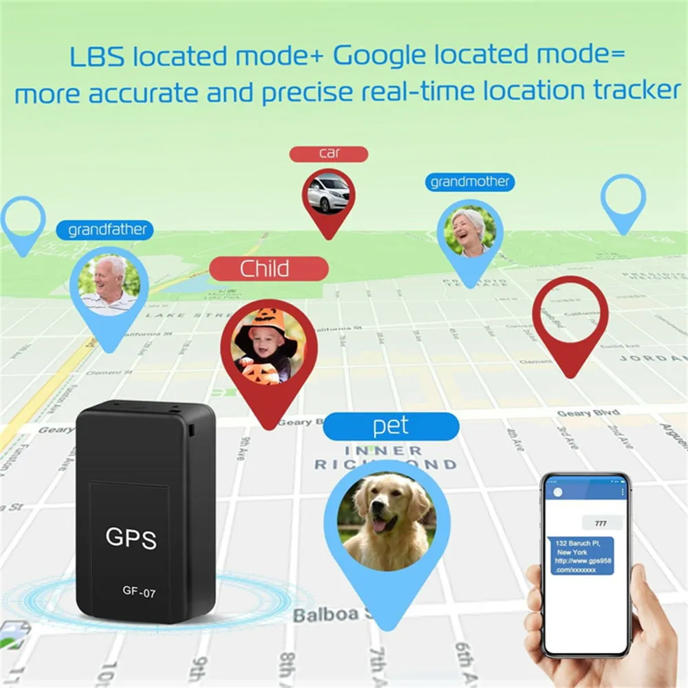 Magnetic Mini GPS - GPS Tracker for Vehicles,Real Time Car Locator Tracker GPS Tracking Device, Mini Magnetic GPS Real time Car Locator, Full USA Coverage, No Monthly Fee,for Vehicle/Car/Person Model