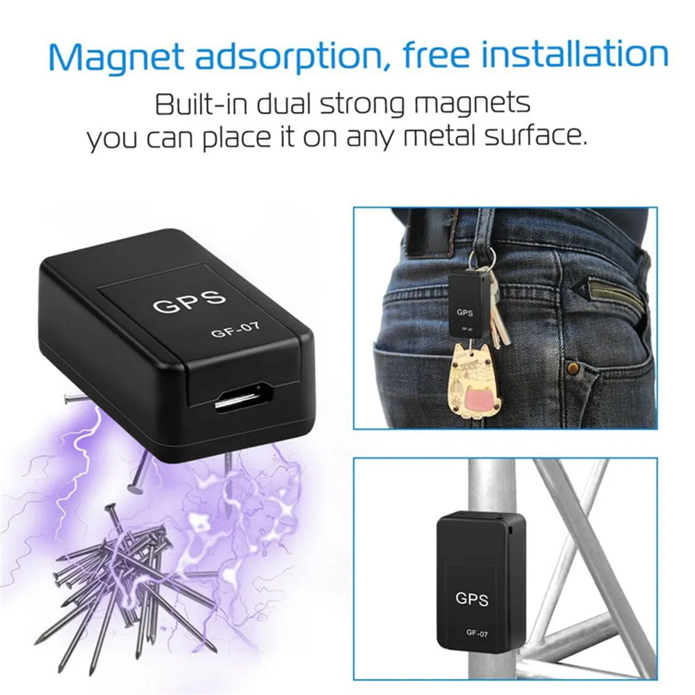 Magnetic Mini GPS - GPS Tracker for Vehicles,Real Time Car Locator Tracker GPS Tracking Device, Mini Magnetic GPS Real time Car Locator, Full USA Coverage, No Monthly Fee,for Vehicle/Car/Person Model