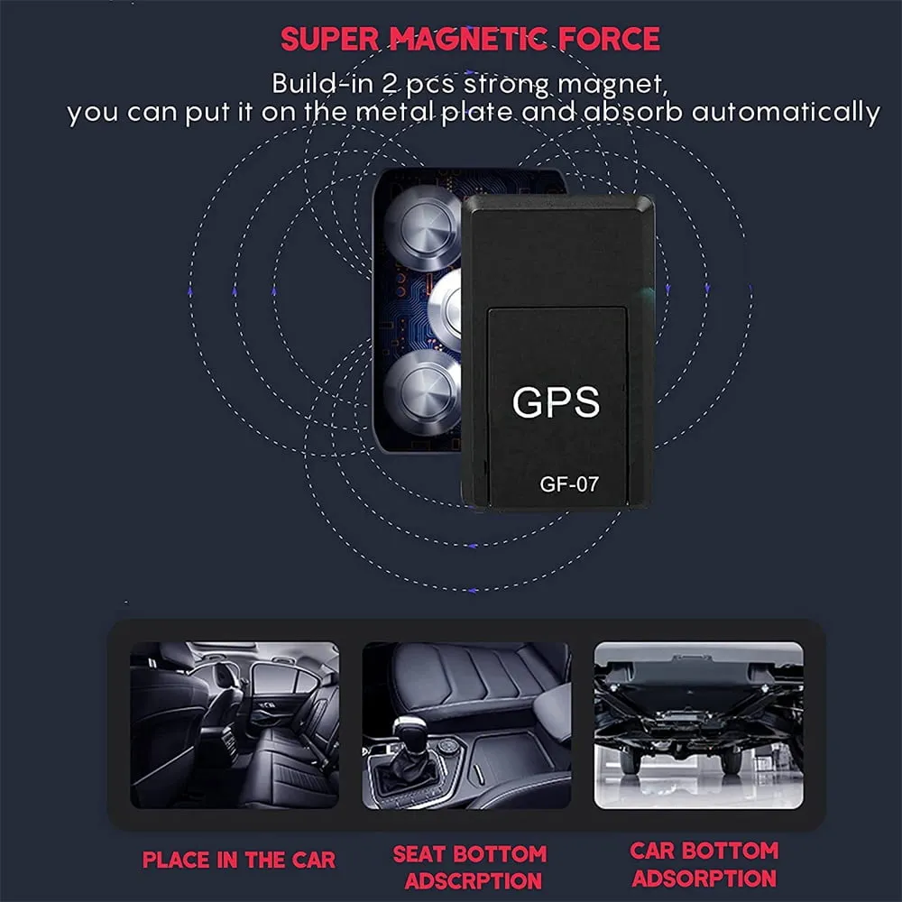 Magnetic Mini GPS - GPS Tracker for Vehicles,Real Time Car Locator Tracker GPS Tracking Device, Mini Magnetic GPS Real time Car Locator, Full USA Coverage, No Monthly Fee,for Vehicle/Car/Person Model