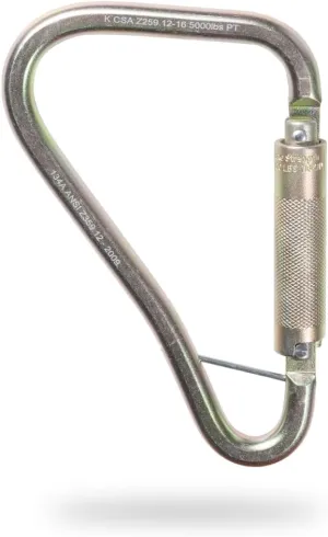 Malta Dynamics Fall Protection Carabiner Clip, High Strength Professional Grade, OSHA/ANSI Compliant
