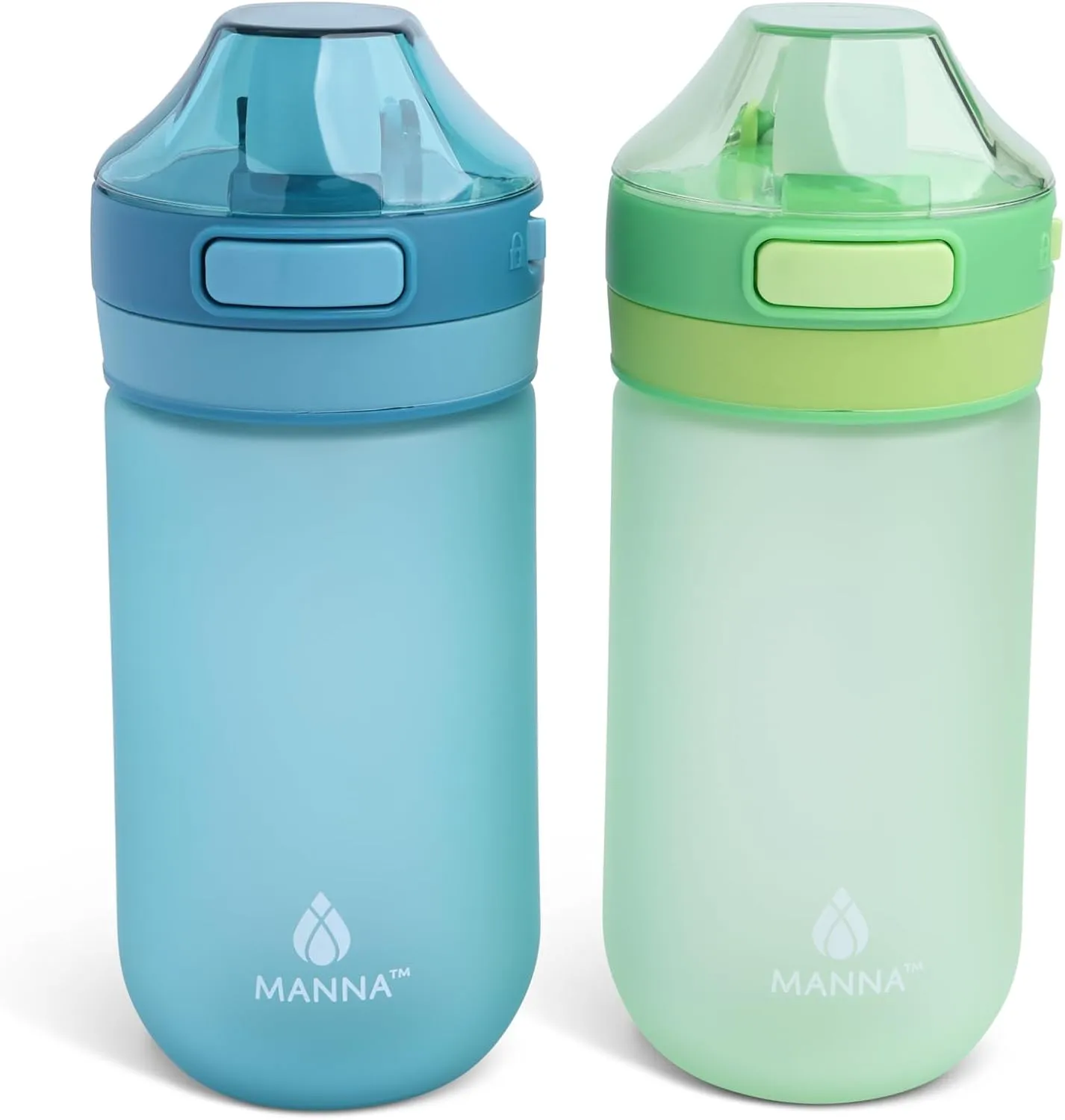 Manna Astor Leak-Proof Reusable Water Bottle - 2 Pack - Ophelia and Lime