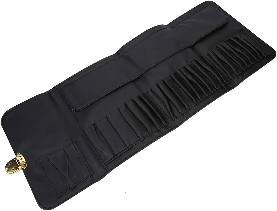 MAVIS LAVEN Makeup Brushes Organizer Bag Portable Makeup Brush Container Waterproof Storage Bag Case Makeup Brush Rolling Case Pouch Holder(02)