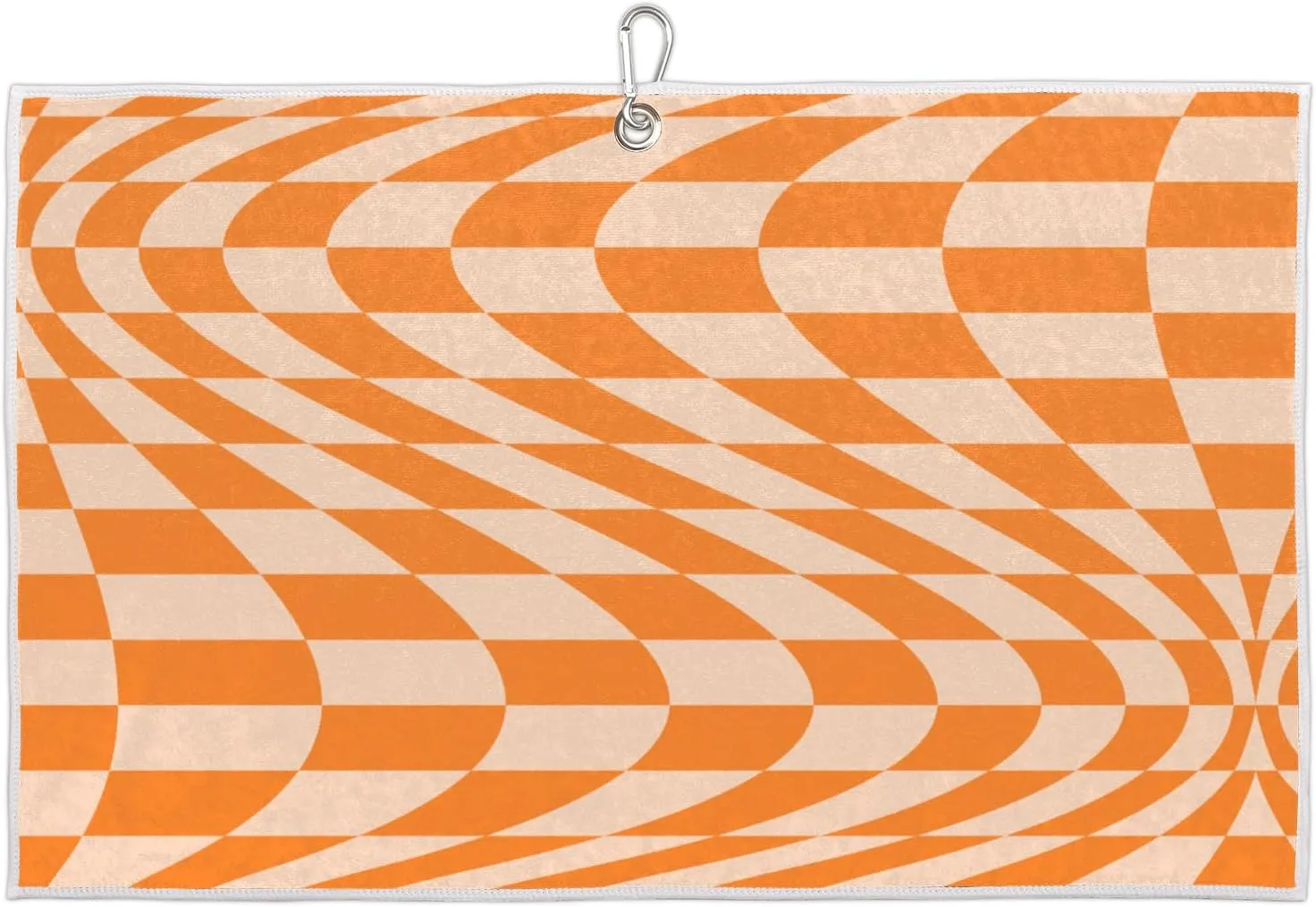 Mesh Pattern Halloween Golf Towel with Heavy Duty Carabiner Ultra Absorbent Quick Dry Perfect for Cleaning Clubs Balls Gear Essential Golf Accessory for Men Women Kids