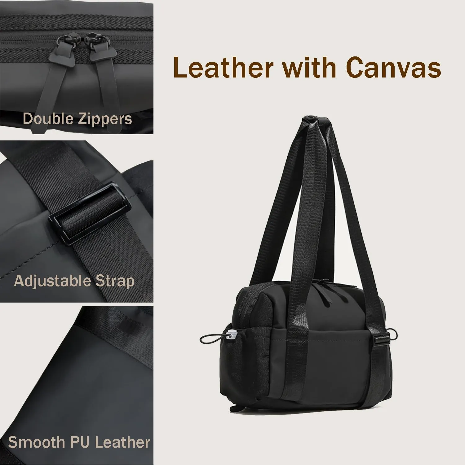 Mini Gym Bag for Women, Small Tote bag with Wet Compartment and Toiletry Bag for Yoga, Pilates, Swimming
