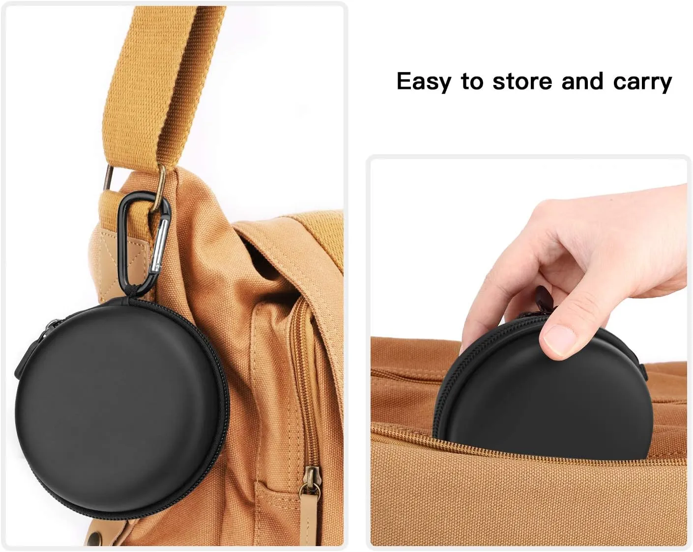MoKo Storage Box Compatible Apple Watch Series 10/9/8/7/6/5/4/3/2/1/SE,Portable Protective Travel Bag Fit iWatch 38mm 40mm 41mm 42mm 44mm 45mm 46mm Airpods Pro/3/2/1 Charging Case Station Dock,Black