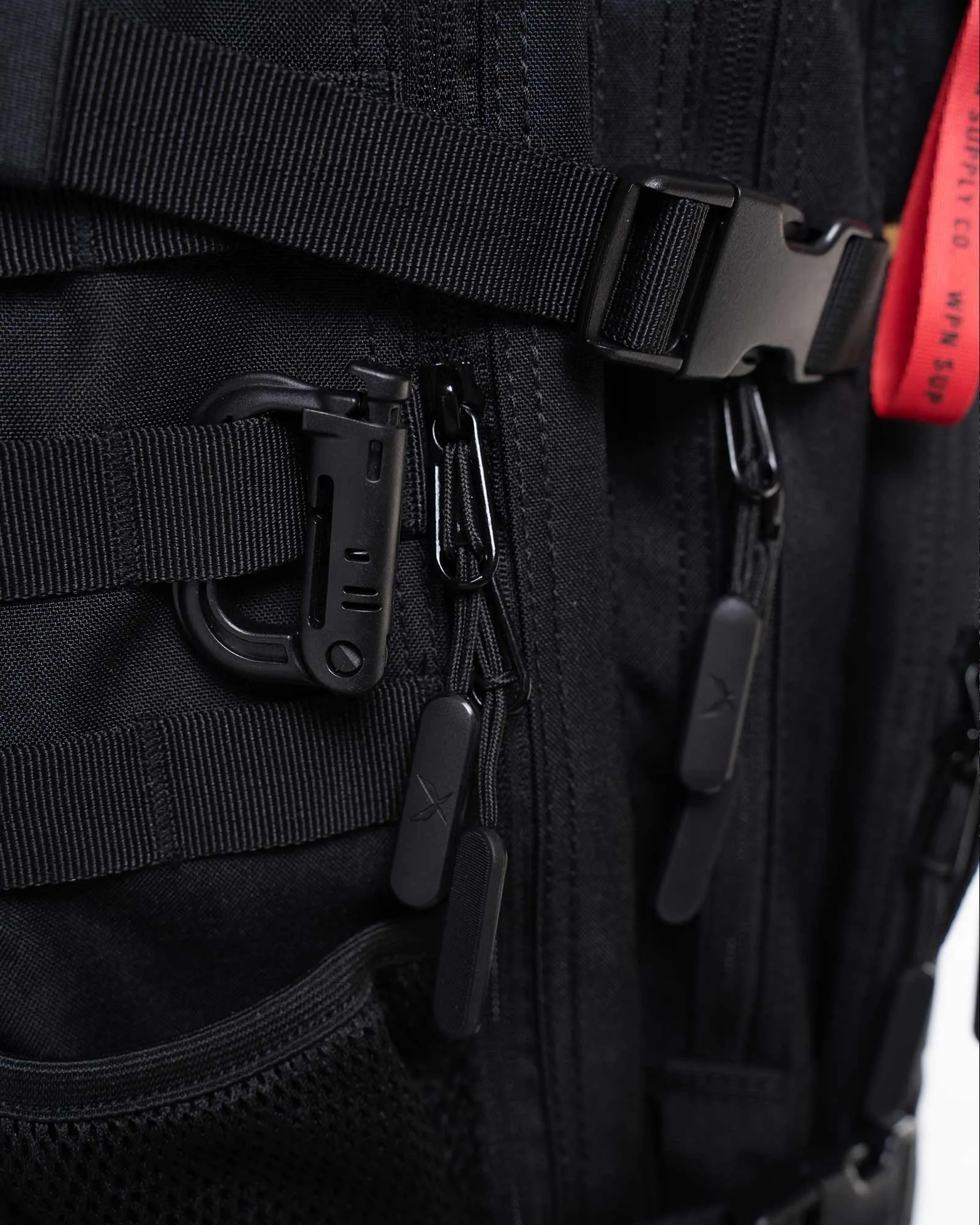 Molle D-Ring Attachment - Black - 2-Pack