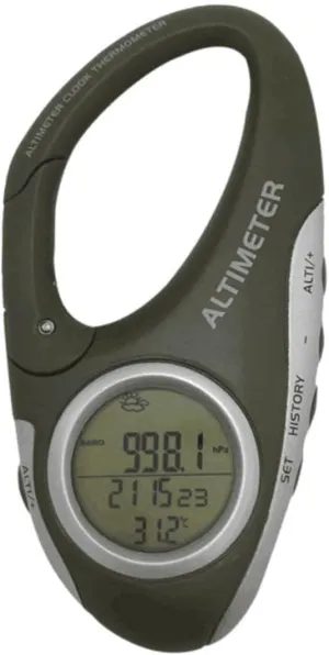Mountaineering Watch Carabiner Altimeter Compact Portable Thermometer for Weather Forecasting