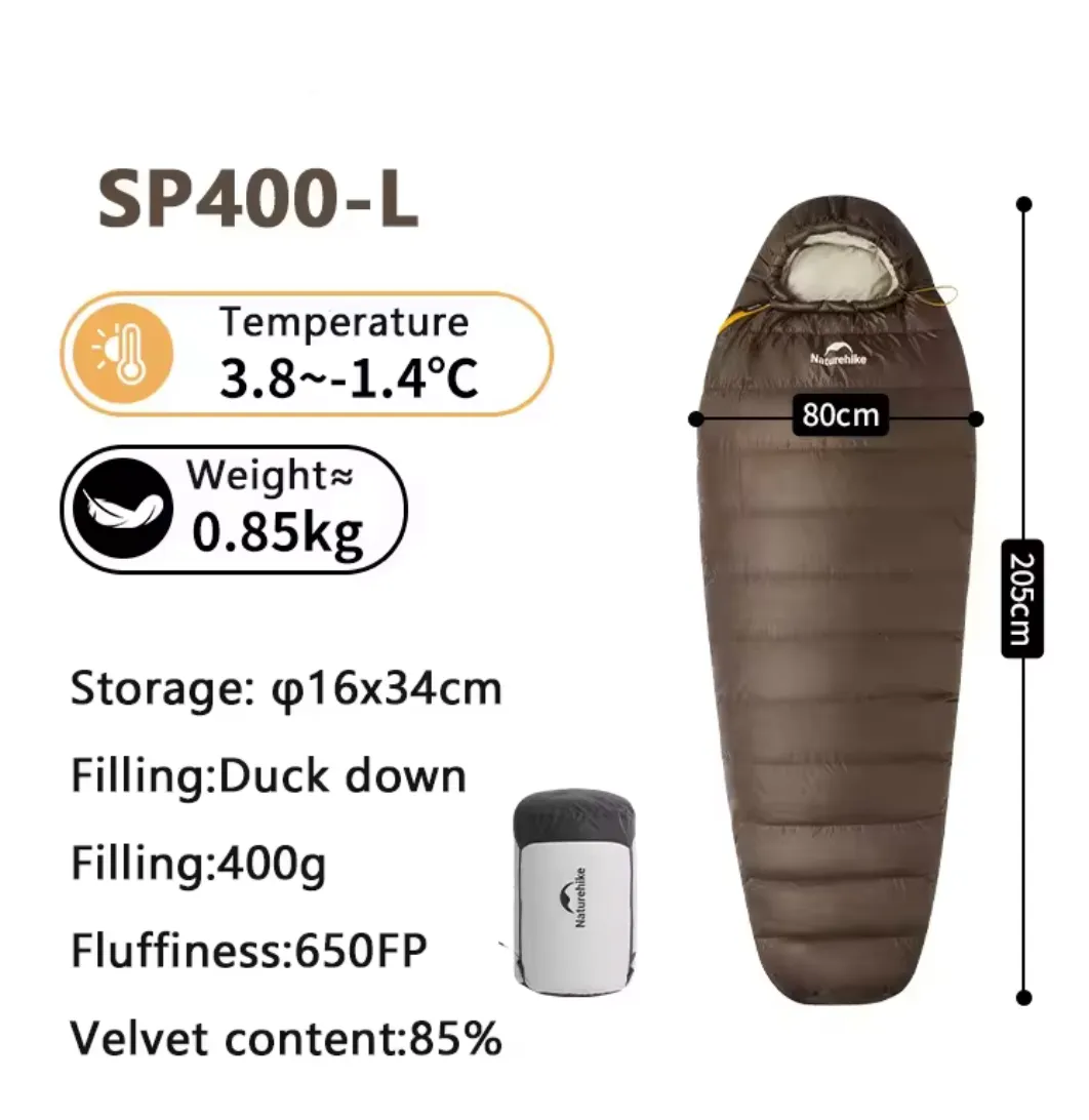 Mummy Bag Snowbird SP400 Down Sleeping Naturehike Only today Premium at a great