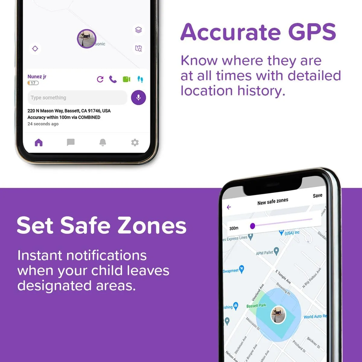 myFirst Fone R2 Kids Smartwatch with eSIM Video Calls Messaging Real-Time GPS Tracking SOS Button Safety Alerts School Mode Music Player Ages 5-12, For USA & Canada Gift for Boys & Girls (Acai Purple)