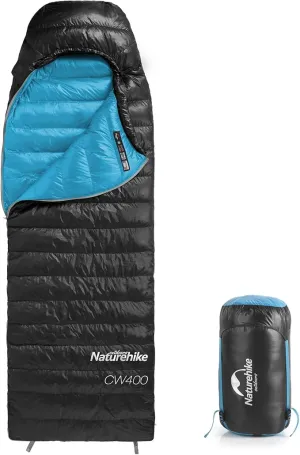 Naturehike Ultralight Down Cold Weather Sleeping Bag, 750/550FP Compact Sleeping Bag 3-4 Season for Adults & Kids, Waterproof - Backpacking, Camping, Hiking, Traveling with Compression Sack