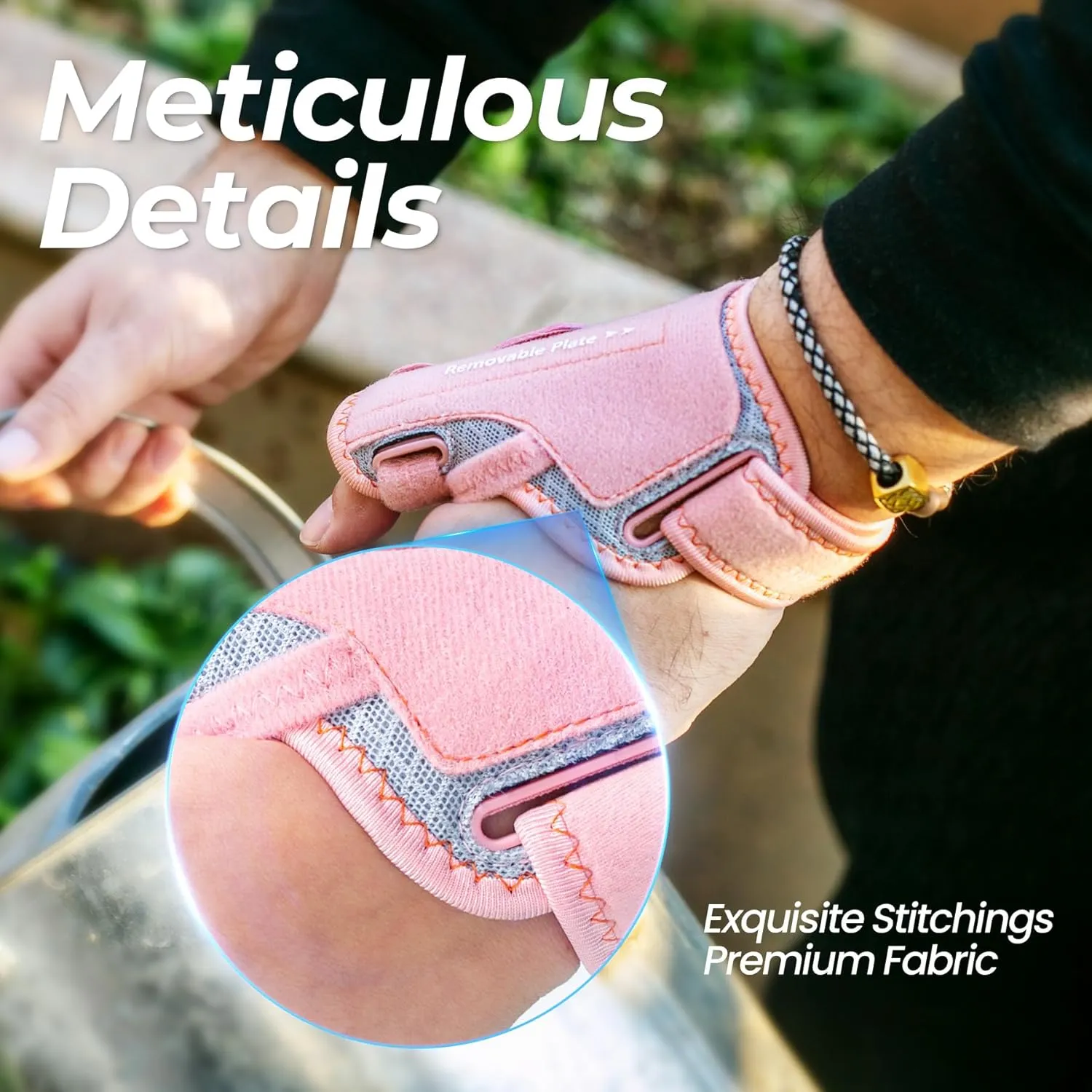 New Upgraded 2 in 1 Thumb Brace, Removable Thumb Spica Splint Left Right Hand with 3 Level Stability, Reversible Thumb Support for CMC, De Quervain’s Tendonitis, Trigger Thumb (S/M, Pink)