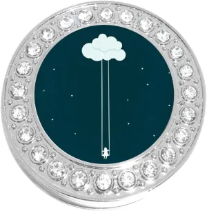 NewCharms Cloud Swing Purse Hanger with Bling - Keeps Your Bag Off The Floor and Folds to Fit in Your Handbag