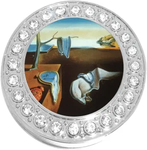 NewCharms Melting Clocks Salvador Dali Purse Hanger with Bling - Keeps Your Bag Off The Floor and Folds to Fit in Your Handbag