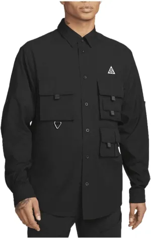 Nike ACG Dri-FIT UV Devastation Trail Men's Top (Black/Summit White, DN3936-010) Size Medium