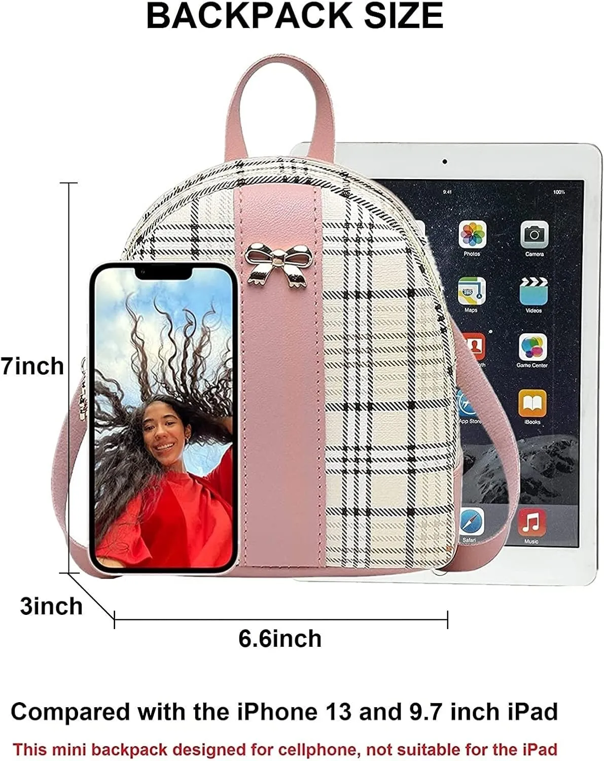 NUWA Women Cell Phone Purse Backpack Crossbody Bag Trendy Smartphone Wallet Lightweight Pouch Bag Cute Mini Small (Grey2)