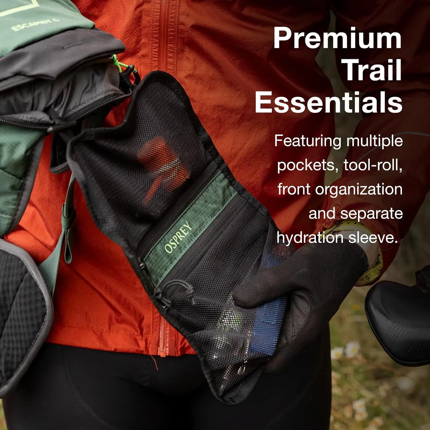 Osprey Escapist Velocity 6L Bike Vest Hydration Backpack with Hydrualics Reservoir