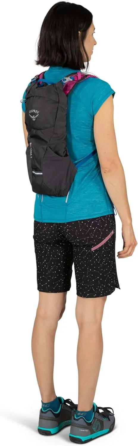 Osprey Kitsuma 3L Women's Biking Backpack with Hydraulics Reservoir, Space Travel Grey