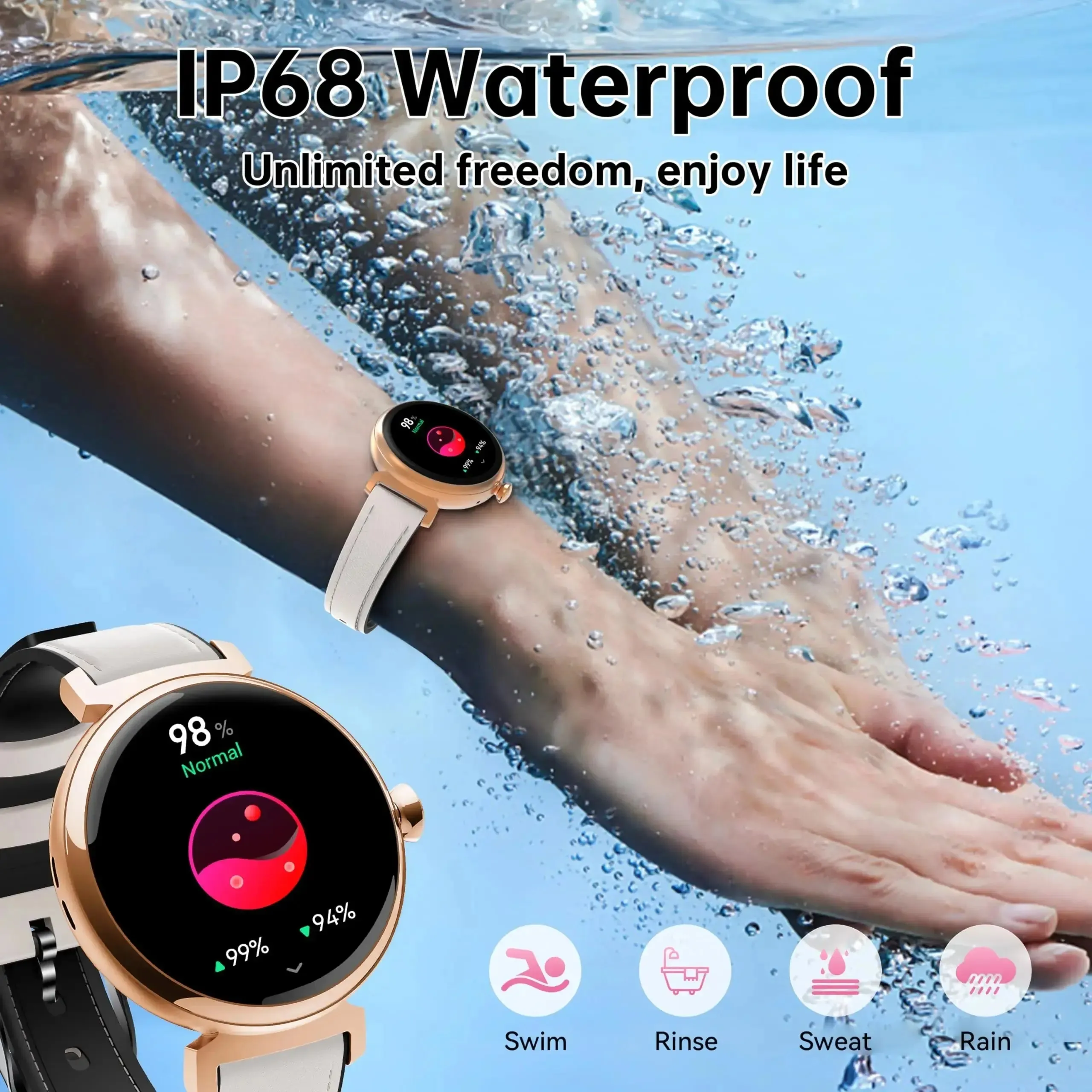 OUKITEL BT30 160mAh Battery Capacity 5ATM Waterproof  Rugged Outdoor Watch