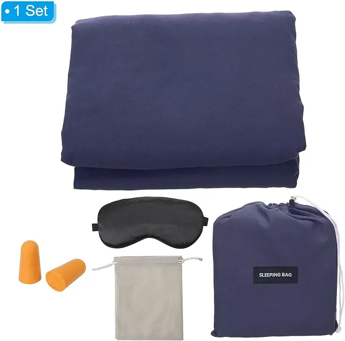 PATIKIL Sleeping Bag Liner Lightweight Soft Travel Camping Sheet Sleep Sack Compact Sleeping Bags Set with Carry Bag for Backpacking Camping Travel Hotel