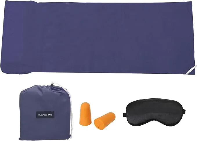 PATIKIL Sleeping Bag Liner Lightweight Soft Travel Camping Sheet Sleep Sack Compact Sleeping Bags Set with Carry Bag for Backpacking Camping Travel Hotel