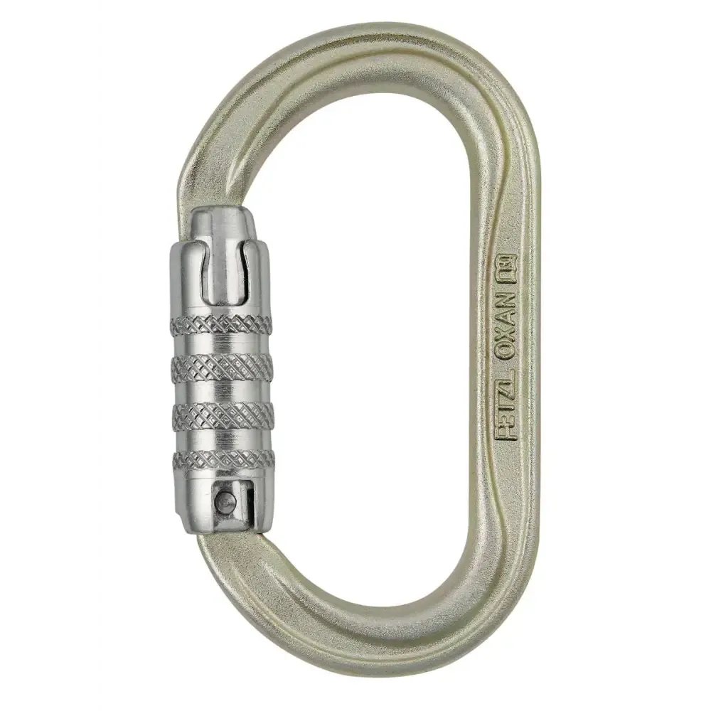 Petzl Oxan Steel Carabiner - Triact - 3 Way Locking