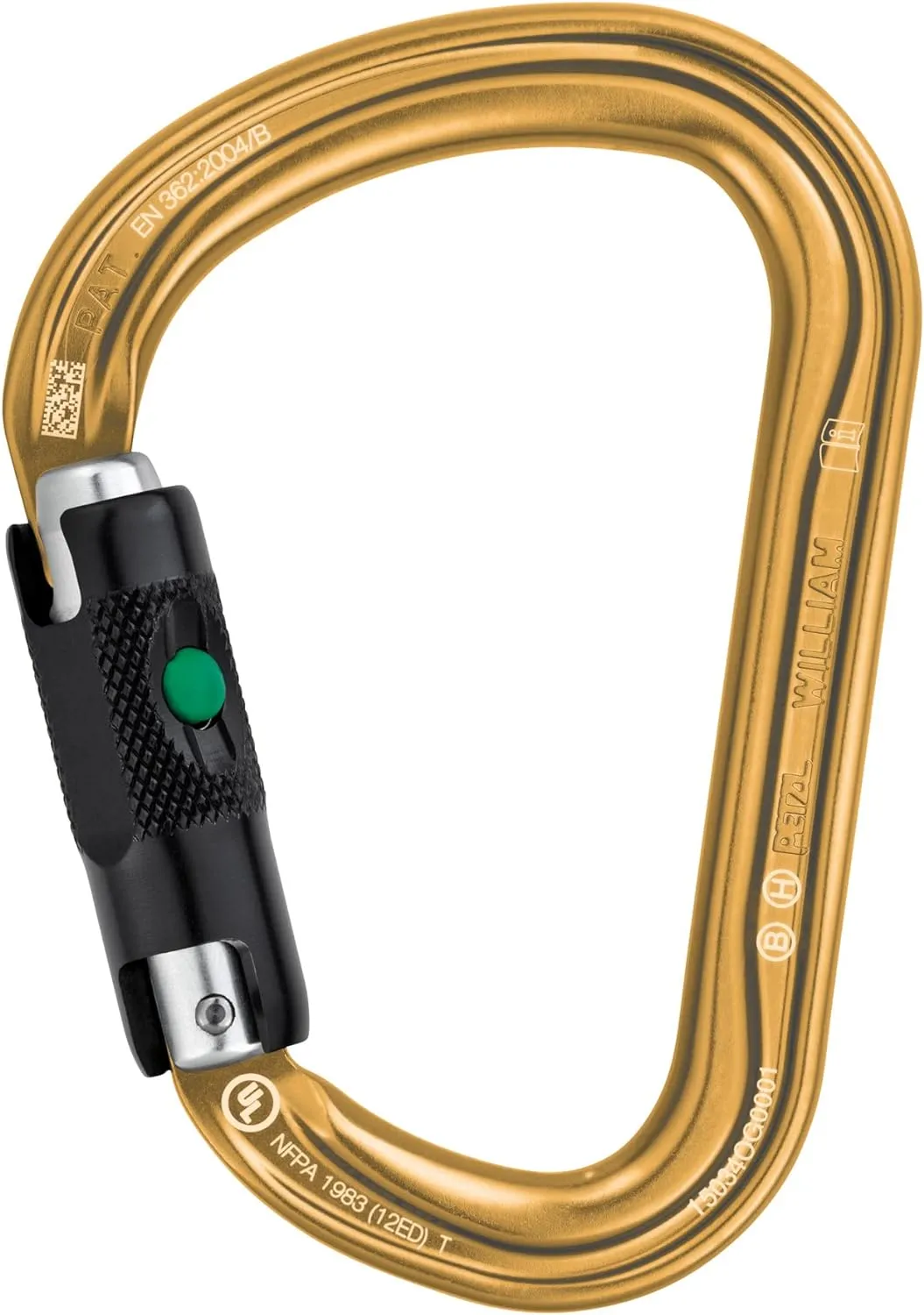 PETZL, William Carabiner - Lightweight Asymmetrical Large-Capacity Carabiner