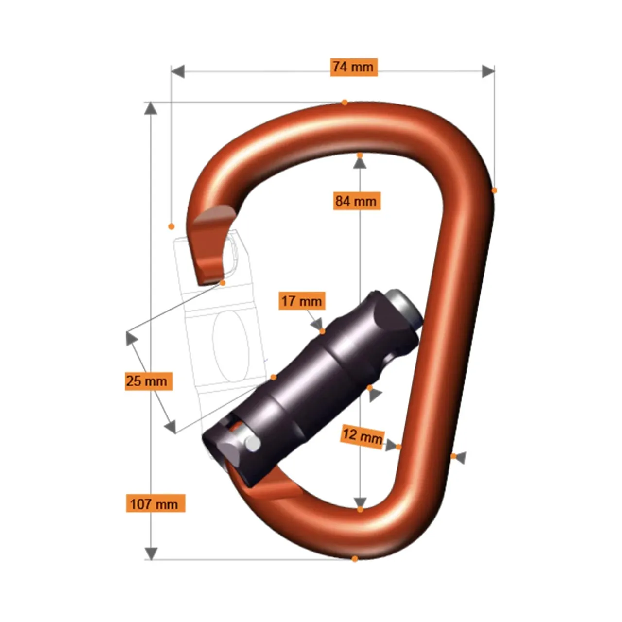 Pirate Auto-Lock Carabiner
