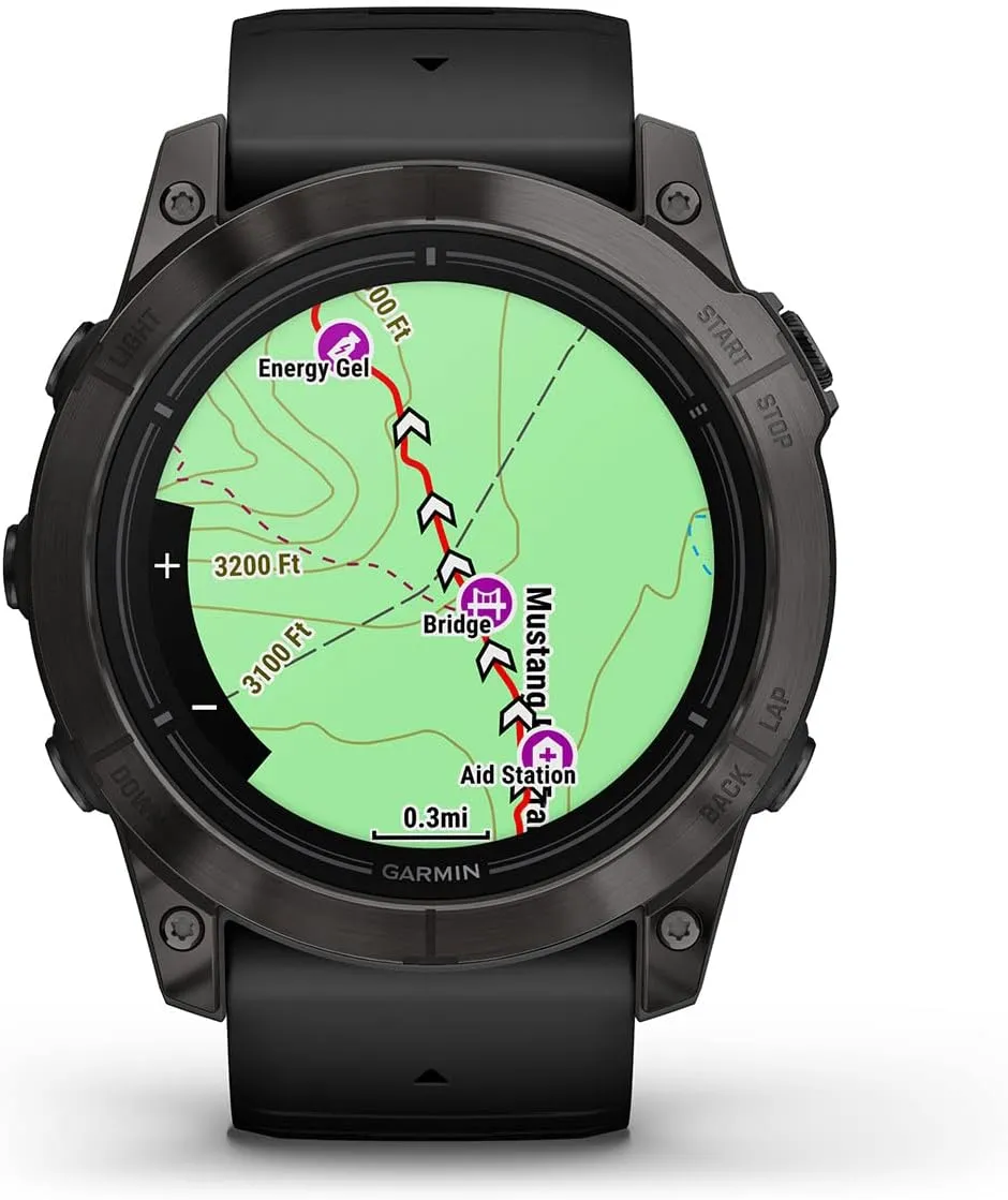 PlayBetter Garmin epix Pro (Gen 2) Sapphire (Carbon Gray DLC/Black, 51mm) GPS Outdoor Watch Bundle - AMOLED Display & Built-in Flashlight - Includes Screen Protectors & Portable Charger