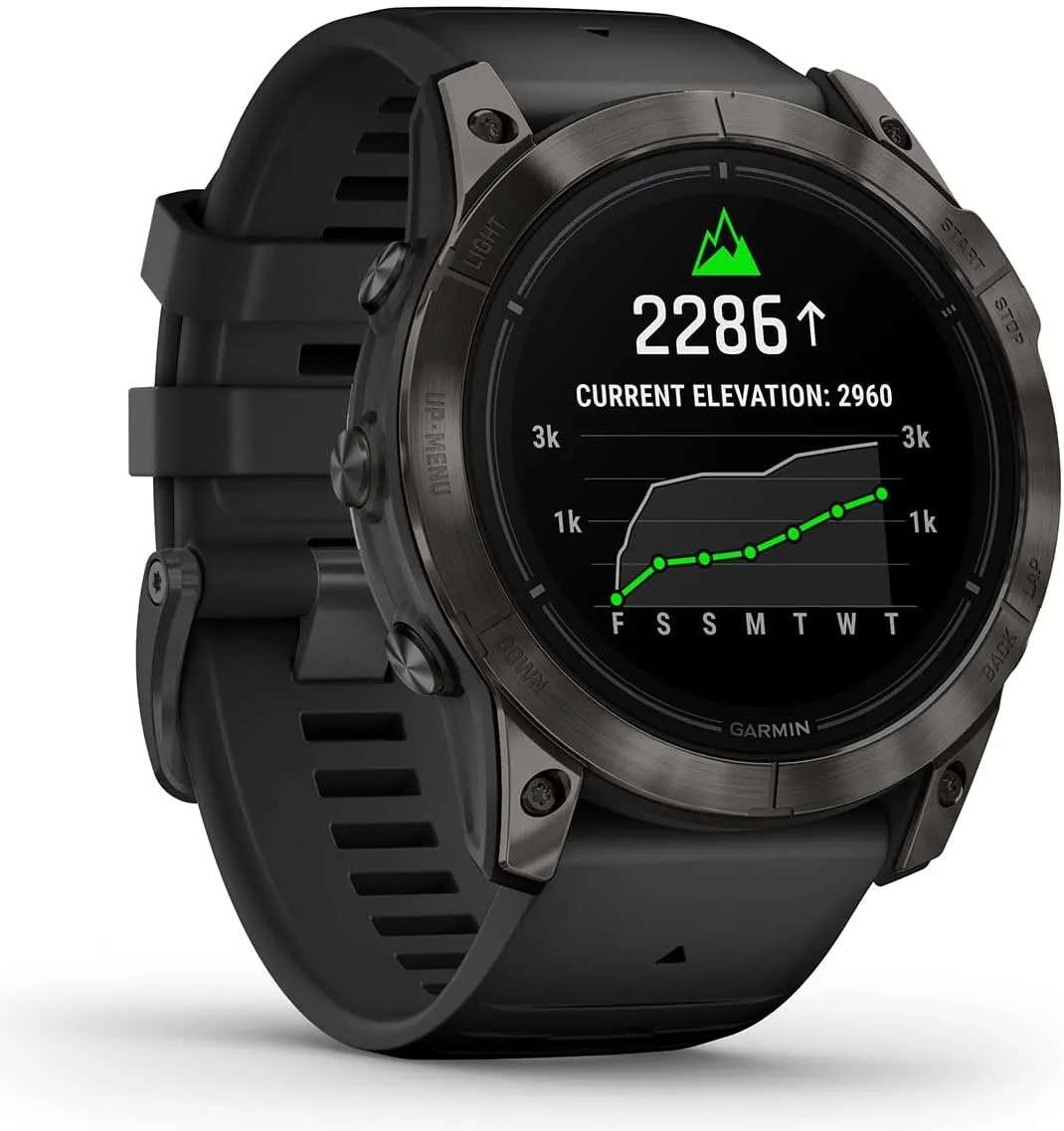 PlayBetter Garmin epix Pro (Gen 2) Sapphire (Carbon Gray DLC/Black, 51mm) GPS Outdoor Watch Bundle - AMOLED Display & Built-in Flashlight - Includes Screen Protectors & Portable Charger