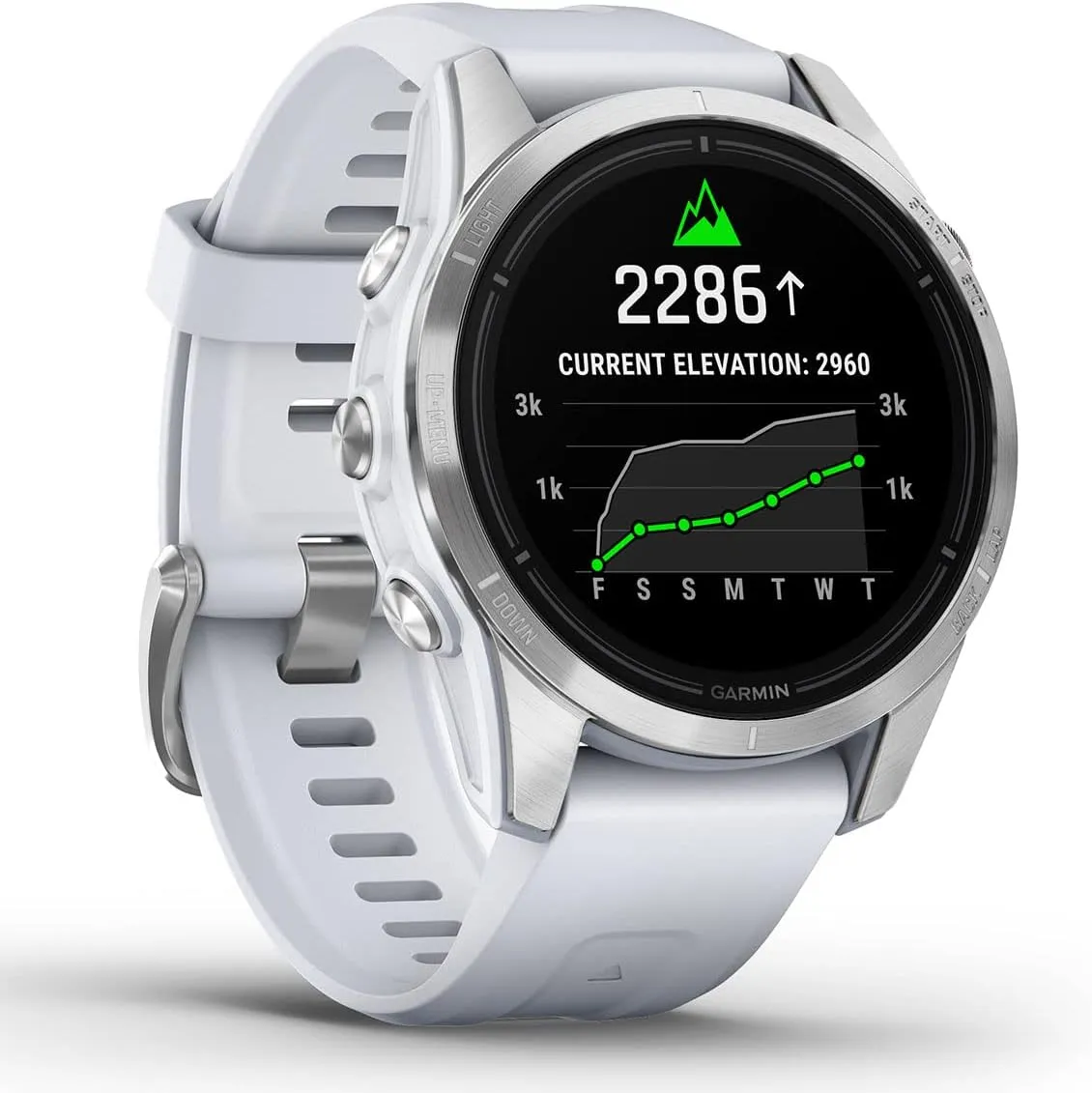 PlayBetter Garmin epix Pro (Gen 2) (Silver/Whitestone, 42mm) GPS Outdoor Watch Bundle - AMOLED Display & Built-in Flashlight - Includes Screen Protectors & Portable Charger