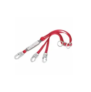 Polyester Self-Locking Safety Lanyard Red 098-1342200