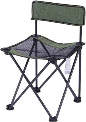 Portable Camping Chair Ultralight Backpack Chair, Folding Camping Chair, Compact Folding Chair, Camping, Hiking, Traveling, Fishing camping, beach, fishing ( Color : Green , Size : 58*36.5*36.5CM )