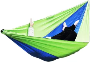 Portable Hammock,Outdoor Double Camping Hammock Lightweight Nylon Parachute for Patio Backyard for Backpacking Beach Swing