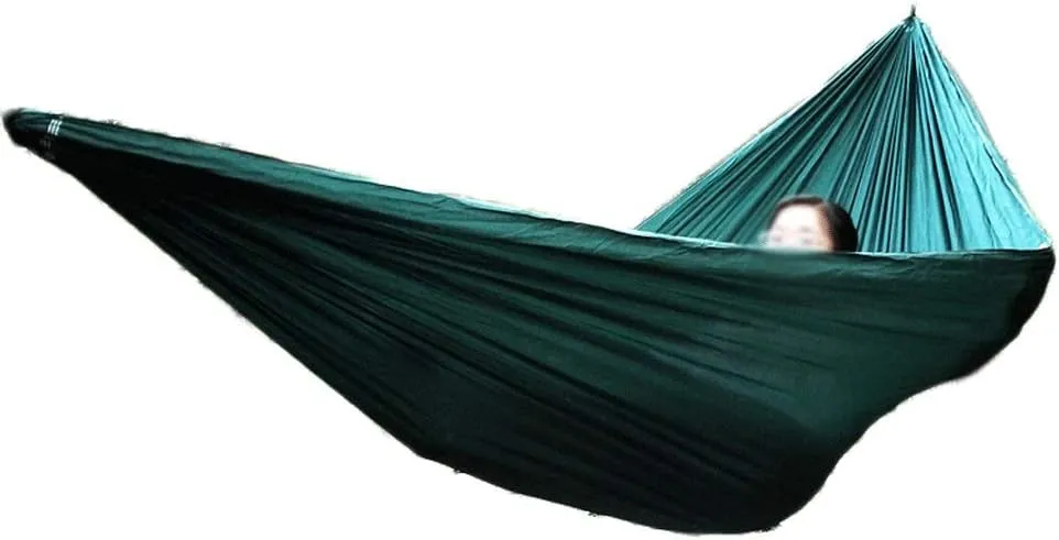 Portable Hammock,Outdoor Double Camping Hammock Lightweight Nylon Parachute for Patio Backyard for Backpacking Beach Swing