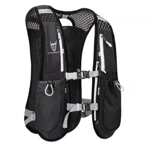 Premium Hydration Running Backpack – 5L Ultra-Lightweight Breathable Vest for Marathon, Cycling, and Hiking – Comfortable, Multi-pocket Pack with Reflective Safety Strips