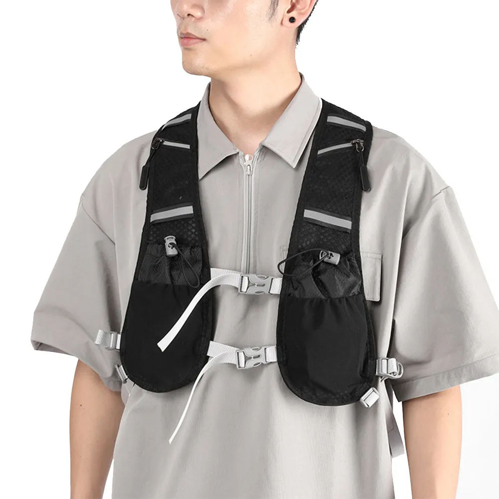 Premium Hydration Running Backpack – 5L Ultra-Lightweight Breathable Vest for Marathon, Cycling, and Hiking – Comfortable, Multi-pocket Pack with Reflective Safety Strips