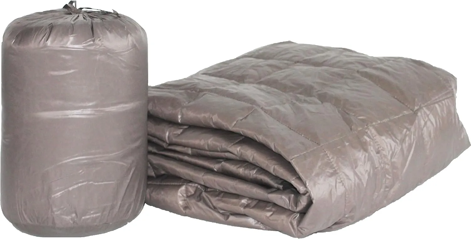 PUFF Quilted Nylon Ultra Light Throw, Taupe