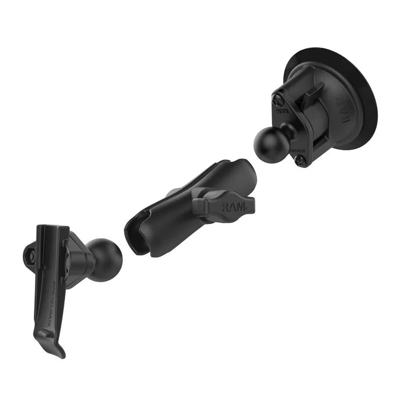 RAM Twist-Lock Suction Cup Mount with Garmin Spine Clip Holder (RAM-B-166-GA76U) (sku 54880)