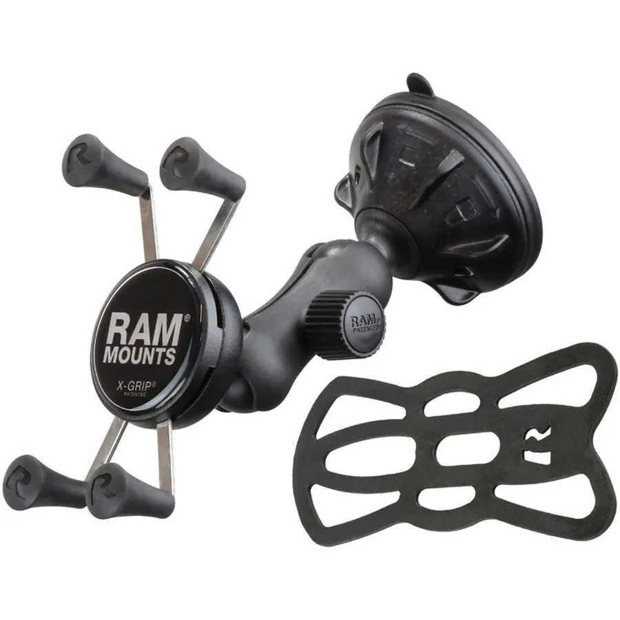 RAM X-Grip Phone Mount with RAM Twist-Lock™ Low Profile Suction Base RAP-B-166-2-UN7U