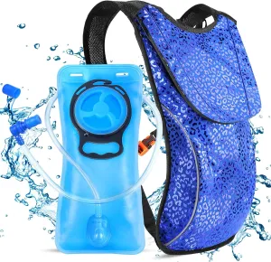 Rave Hydration Pack, Hydration Backpack with 2L Hydration Bladder, Festival Essential Water Backpack for Hiking, Running, Cycling, and Music Festivals