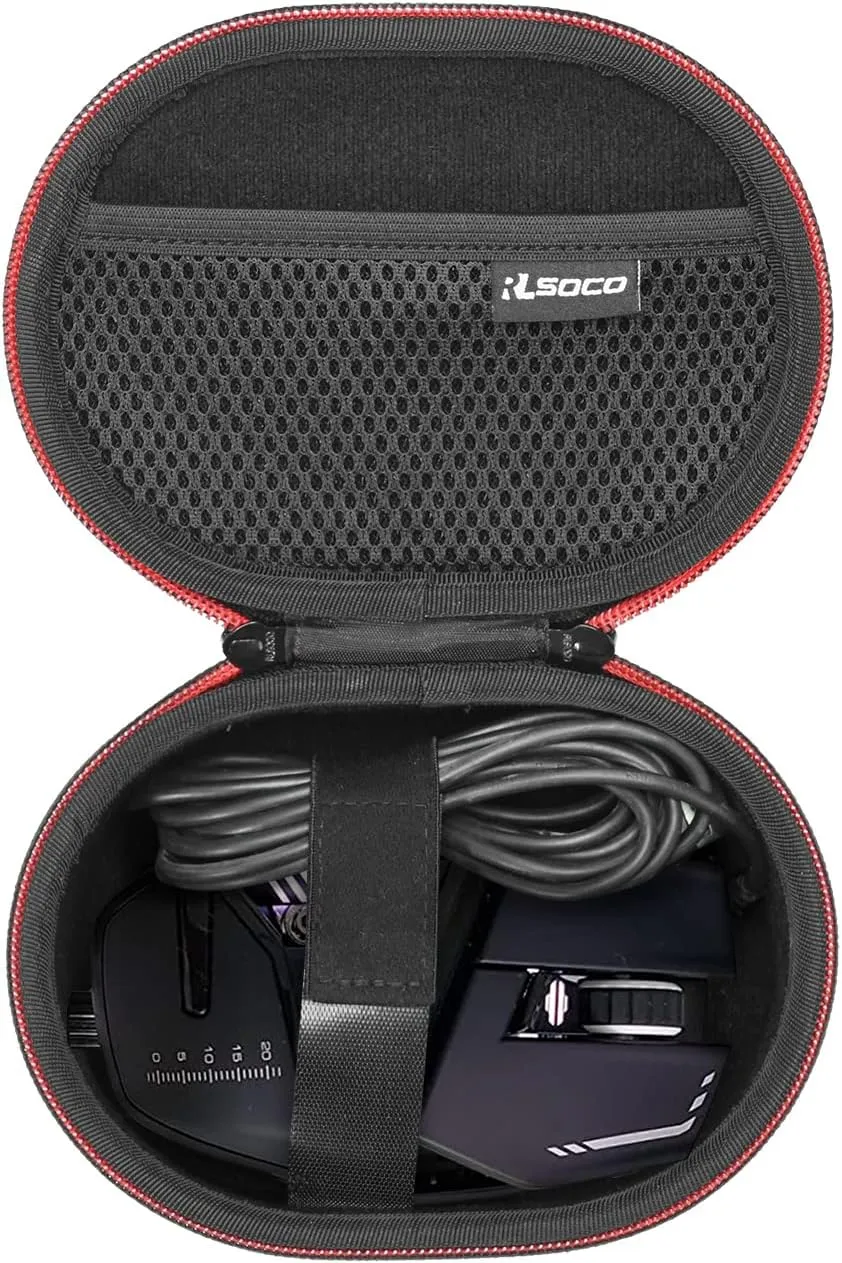 RLSOCO Case for Mad Catz Rat Mouse ：Rat air/Rat 8/Rat 9/Rat 7/Rat pro x3/Rat dws Wireless and Wired Mouse (Carrying Case Only)