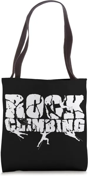 Rock Climber Bouldering Climbing Boulder Alpinist Mountains Tote Bag