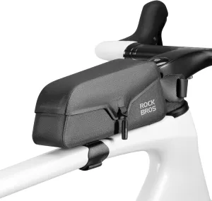 ROCKBROS Bike Frame Bag with Magnetic Flap Top Tube Bike Bag Waterproof Bike Packing Cycling Tools Storage Bag for Road MTB Bike S